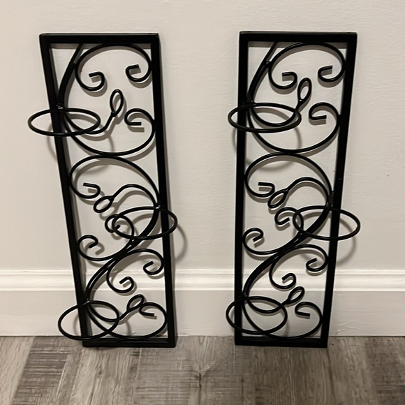 Set of 2 Metal Wall Sconces - Picture 6 of 8